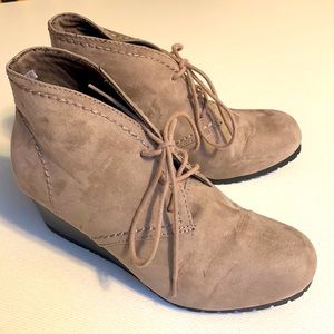 Time&Tru Tan Platform Wedge Ankle Boot